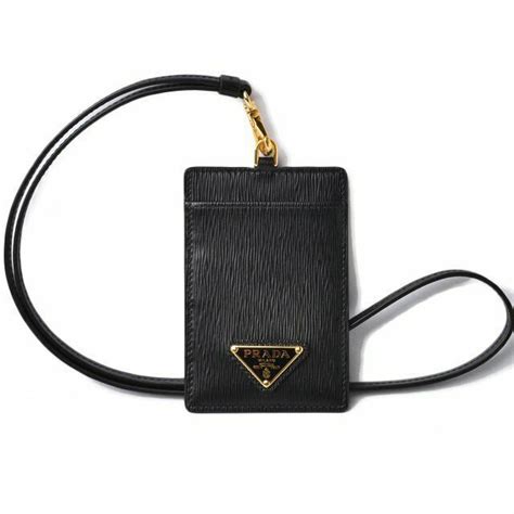 neck id holder prada|prada wallet logo.